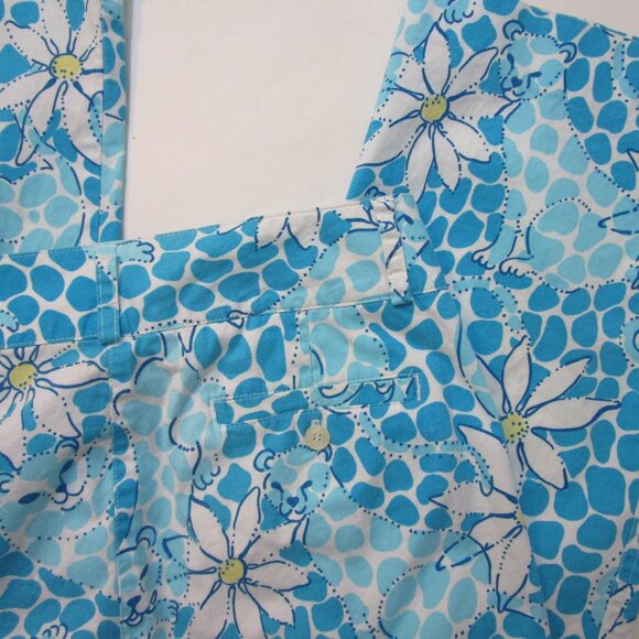 Lioness Leopard Ankle Crop Pant Blue Daisy Pockets - Picture 6 of 12